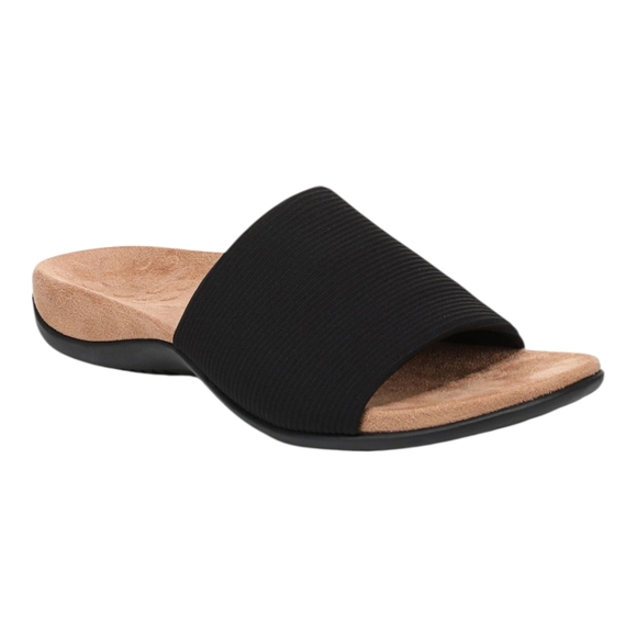 Vionic Shoes - Vionic Newest Black Slide Comfy Sandals Arch Support Flats